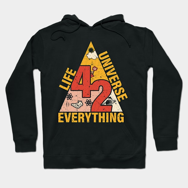 42 the life universe the  everything the answer vintage Hoodie by Dianeursusla Clothes